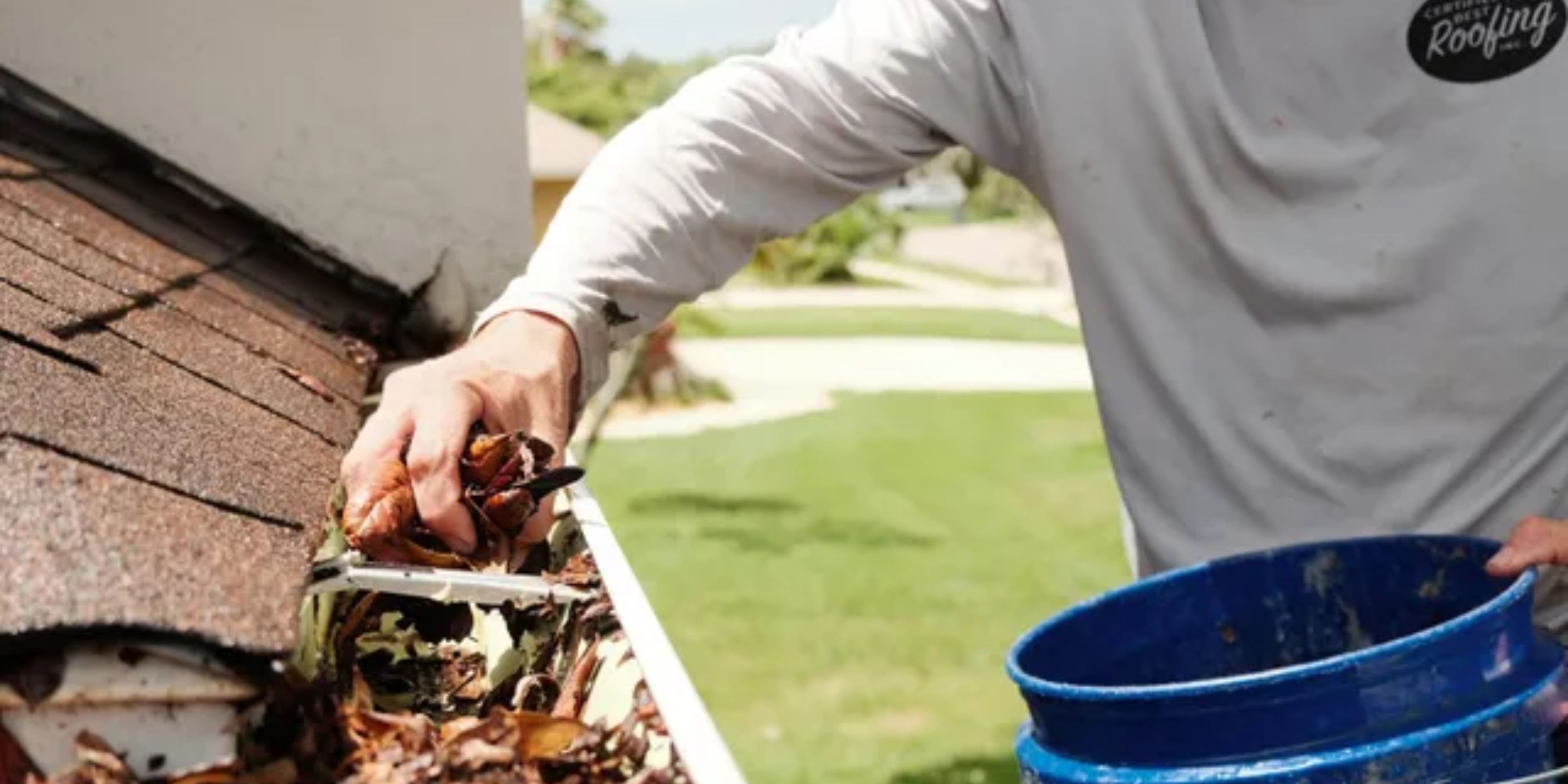 Five dock gutter cleaning